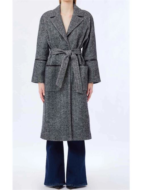 Coat with lurex inserts Liu Jo | MF5112T059A.P9032